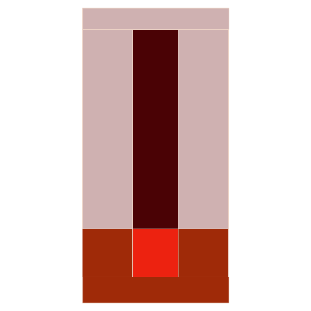 Modern Window Curtains - ROSE RED - exclusive piece DESIGN 1