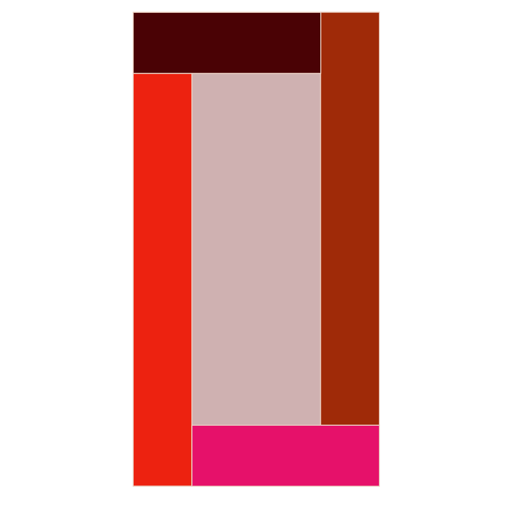 Modern Window Curtains - ROSE RED - exclusive piece DESIGN 2