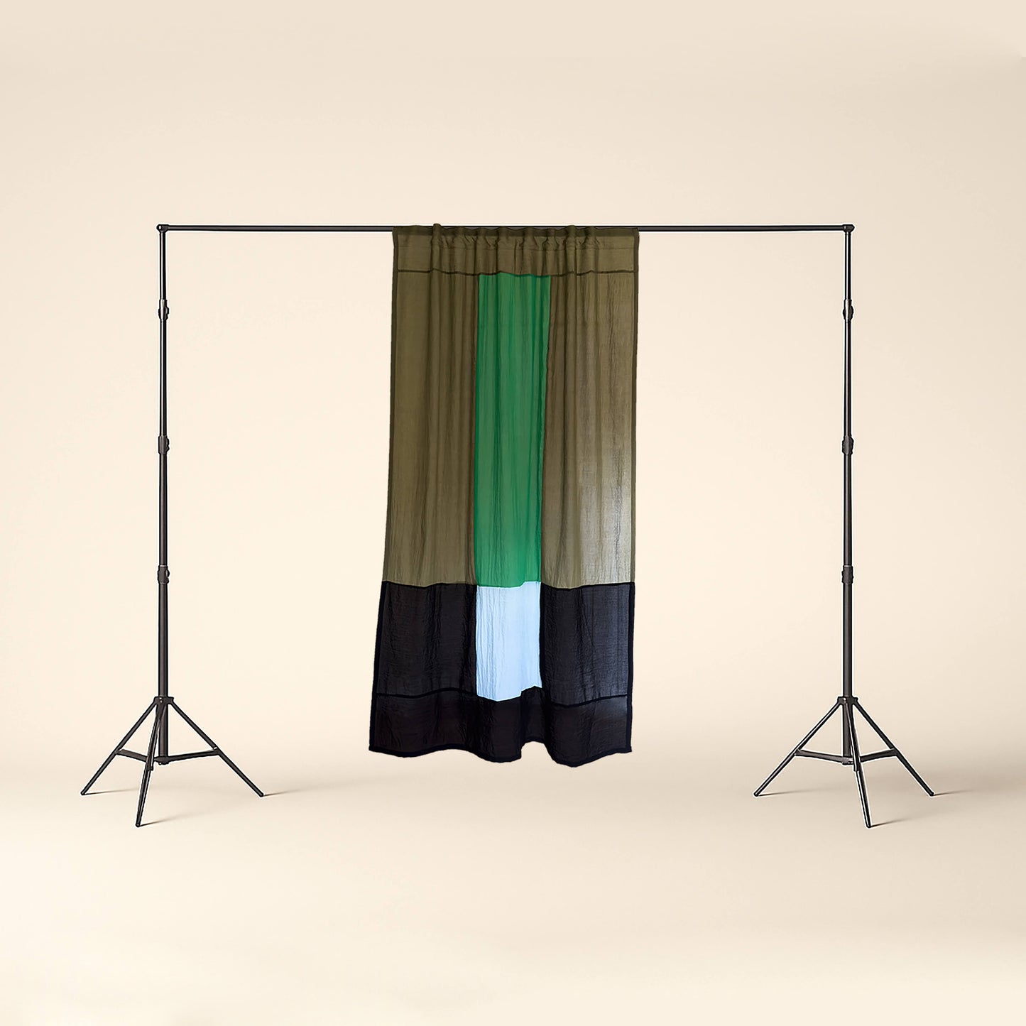 Modern Window Curtains - GREEN MEADOW 1 Designer Window Drapes in 6 Unique Styles