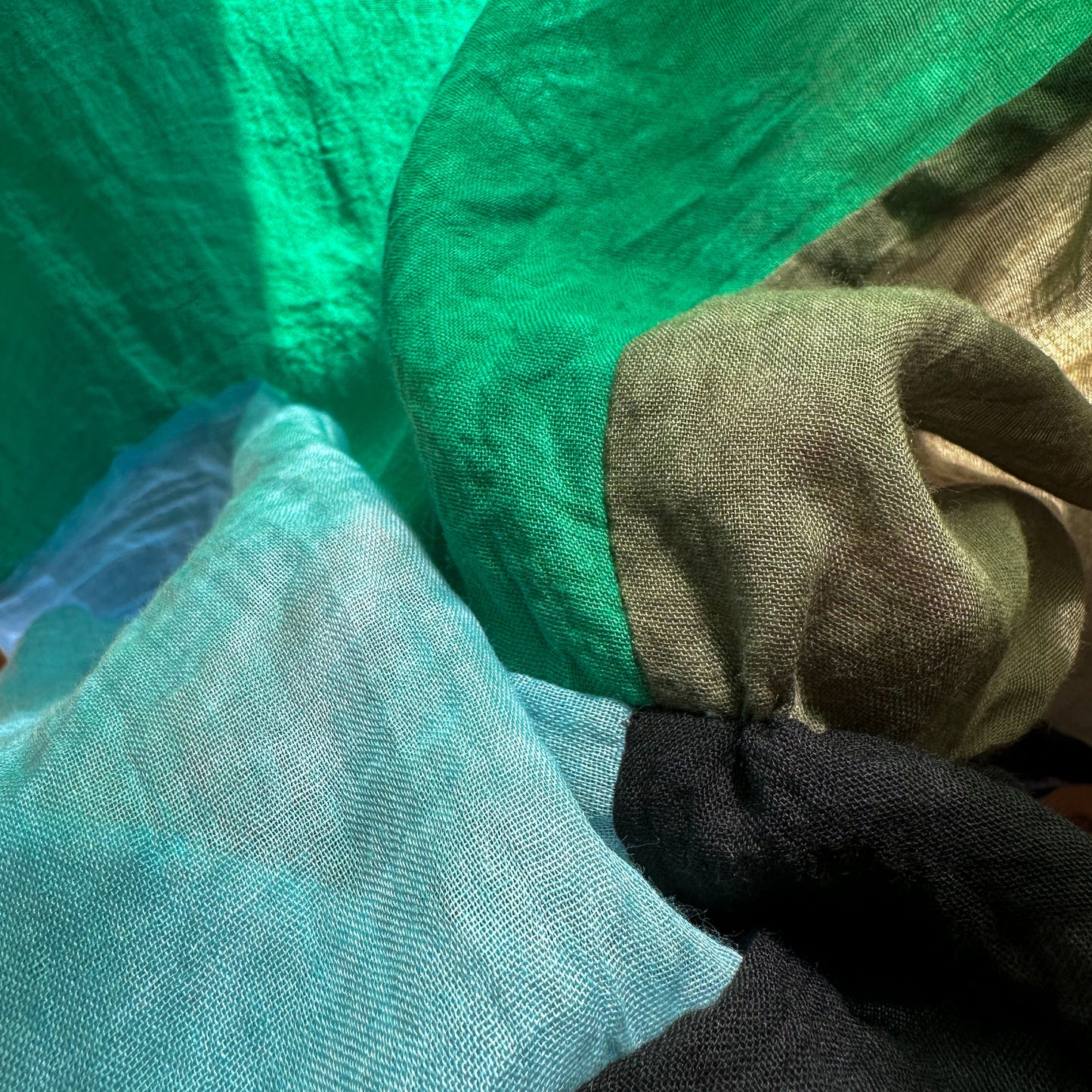 Modern Window Curtains - GREEN MEADOW 3 Designer Window Drapes in 6 Unique Styles