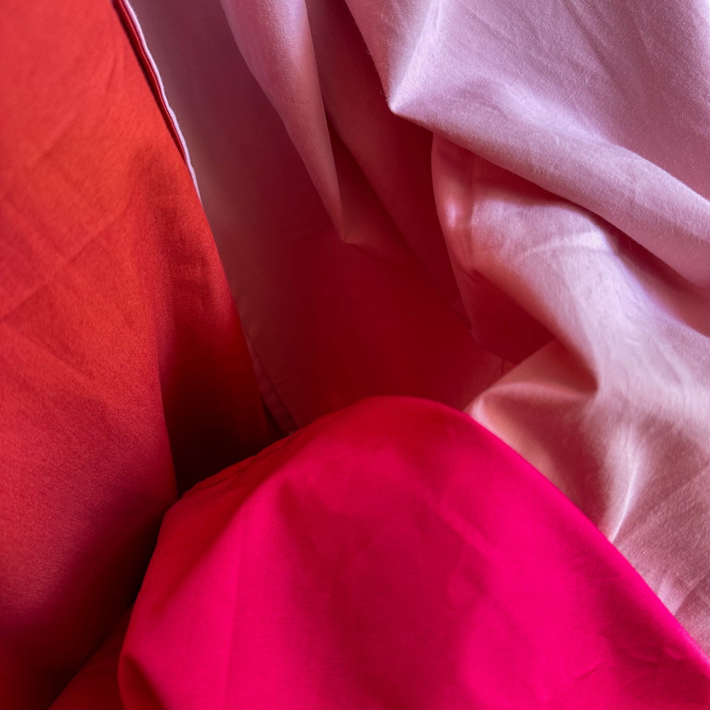 Modern Window Curtains - ROSE RED - exclusive piece DESIGN 1