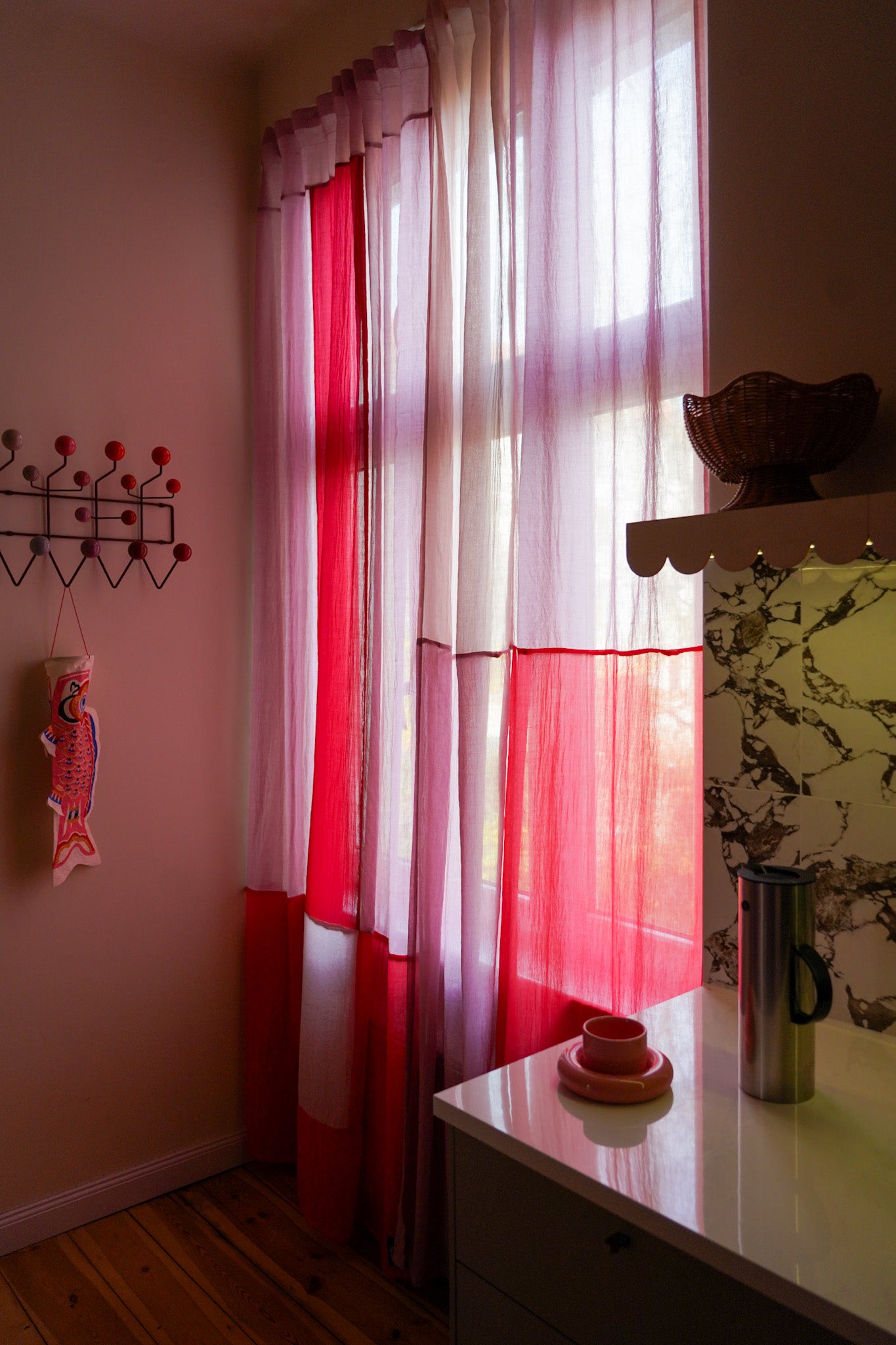 Modern Window Curtains - ROSENGLUT 2 Designer Window Drapes in 6 Unique Styles