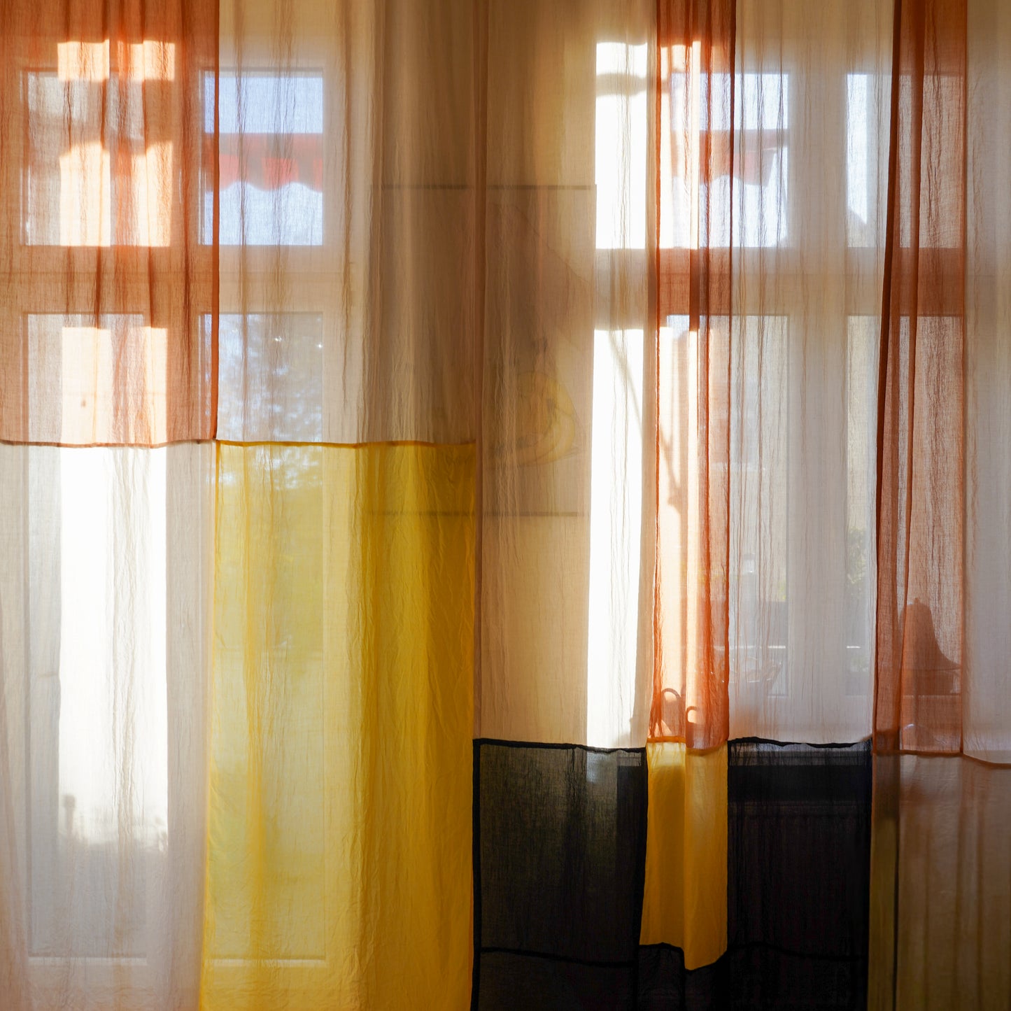 Modern Window Curtains - BUTTER CARAMEL 2 Designer Window Drapes in 6 Unique Styles
