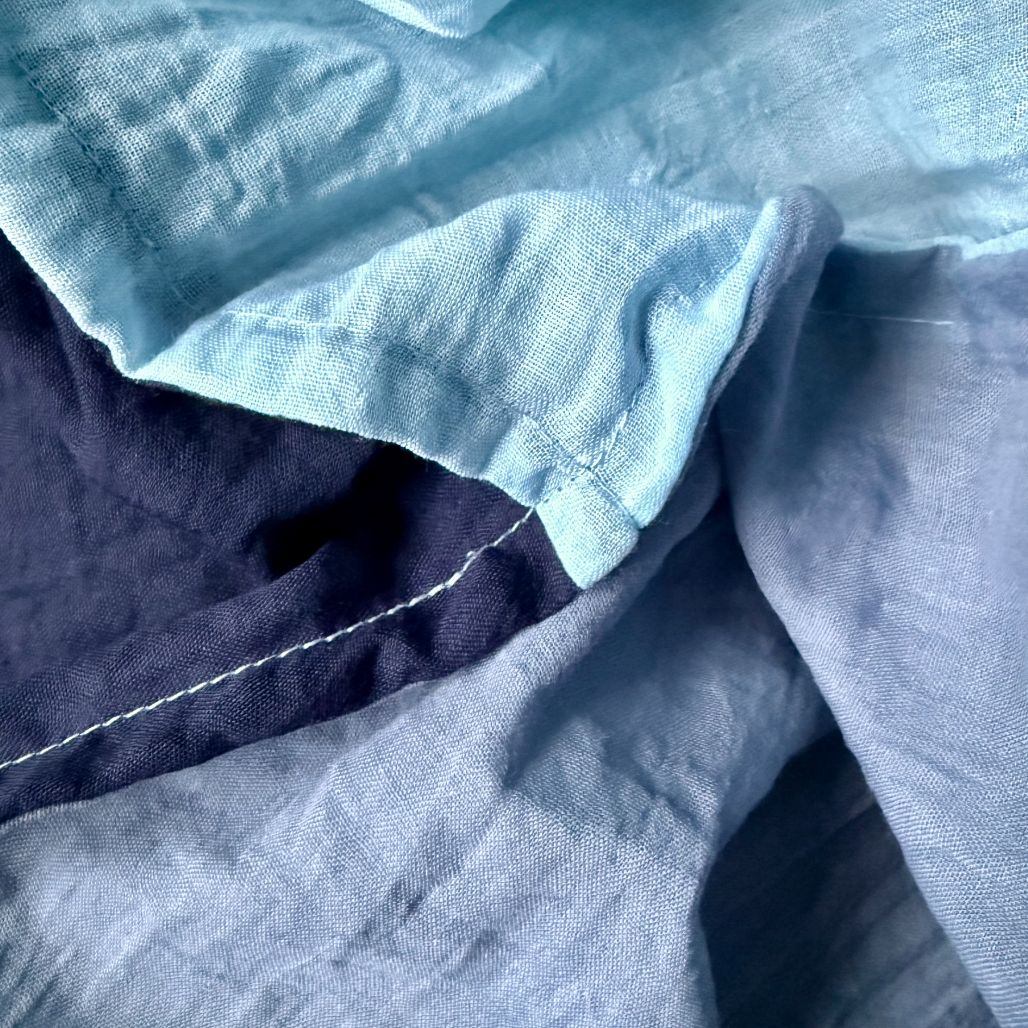 Modern Window Curtains -BLUE EMBER 5 Designer Window Drapes in 6 Unique Styles