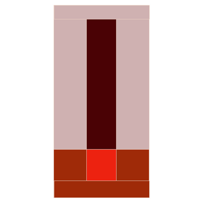 Modern Window Curtains - ROSE RED - exclusive piece DESIGN 1