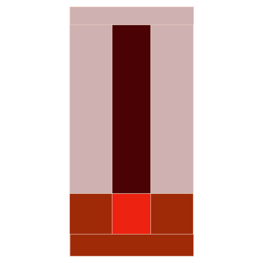 Modern Window Curtains - ROSE RED - exclusive piece DESIGN 1