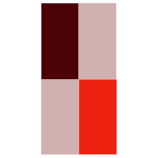 Modern Window Curtains - ROSE RED - exclusive piece DESIGN 3