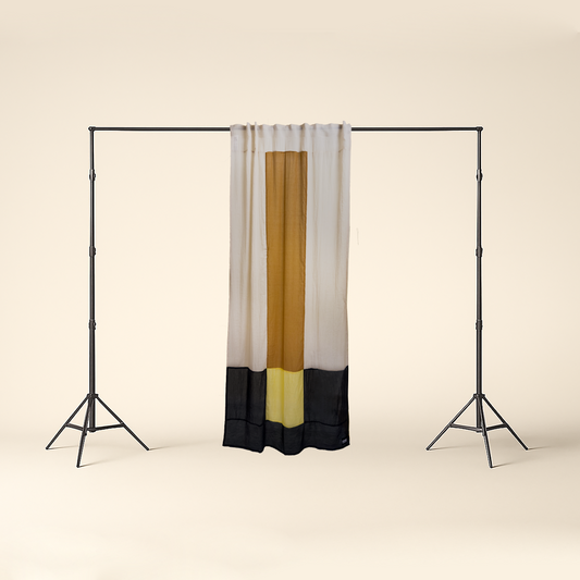 Modern Window Curtains - BUTTER CARAMEL 1 Designer Window Drapes in 6 Unique Styles