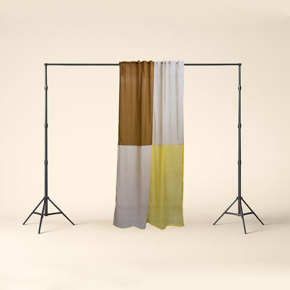 Modern Window Curtains BUTTER CARAMEL 3 Designer Window Drapes in 6 Unique Styles