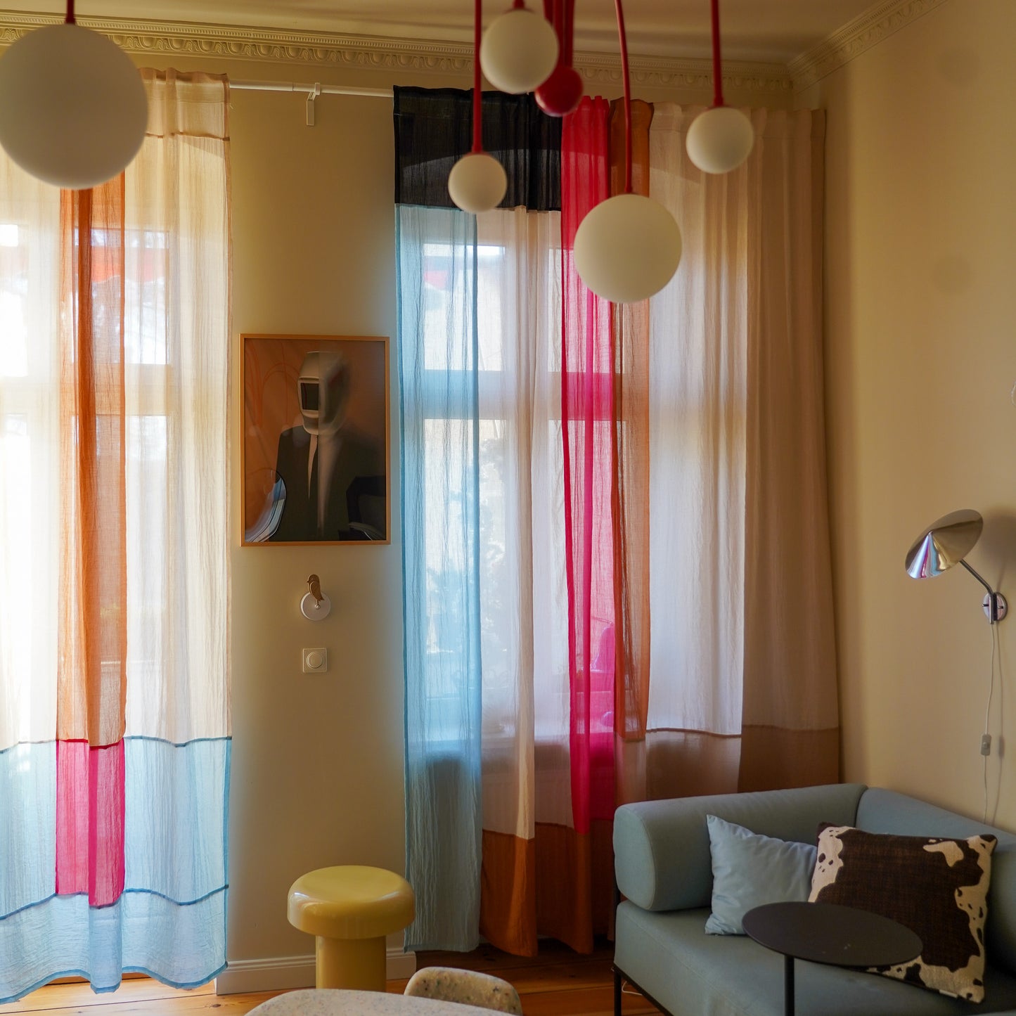 Modern Window Curtains - DESERT KISS 1 Designer Window Drapes in 6 Unique Styles