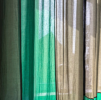 Modern Window Curtains - FOREST HAZE 1 Designer Window Drapes in 6 Unique Styles