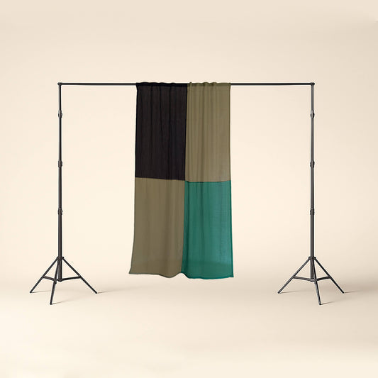 Modern Window Curtains - GREEN MEADOW 3 Designer Window Drapes in 6 Unique Styles