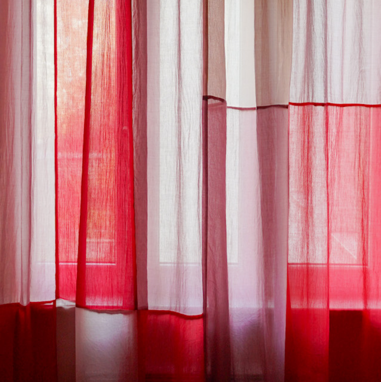 Modern Window Curtains "ROSEN GLUT" 5 Designer Window Drapes in 6 Unique Styles