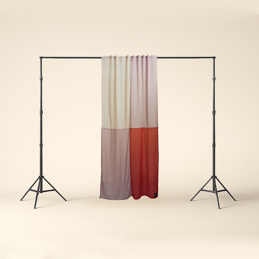Modern Window Curtains "ROSEN GLUT" 3 Designer Window Drapes in 6 Unique Styles