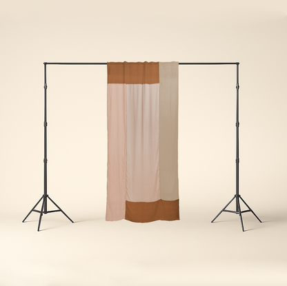 Modern Window Curtains - CARAMEL LATTE 2 Designer Window Drapes in 6 Unique Styles