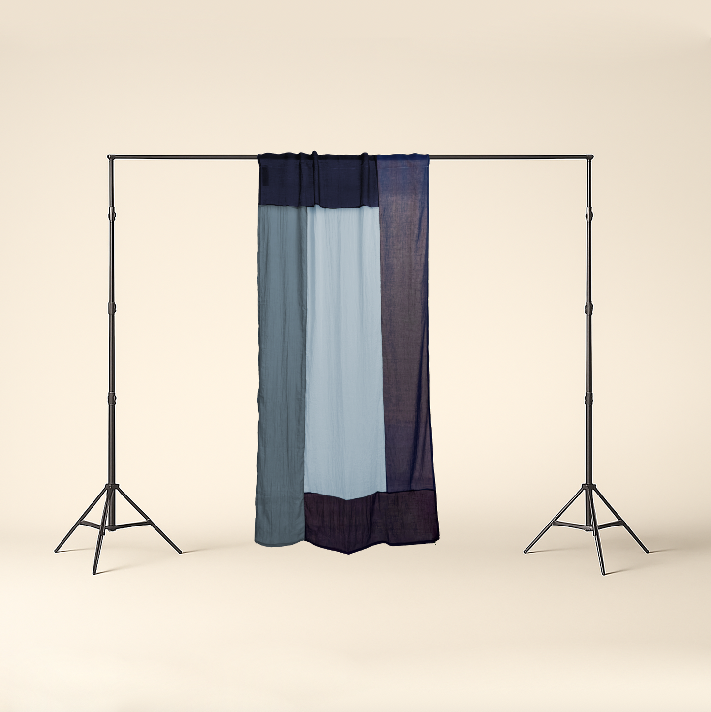 Modern Window Curtains - BLUE FROSTING 2 Designer Window Drapes in 6 Unique Styles