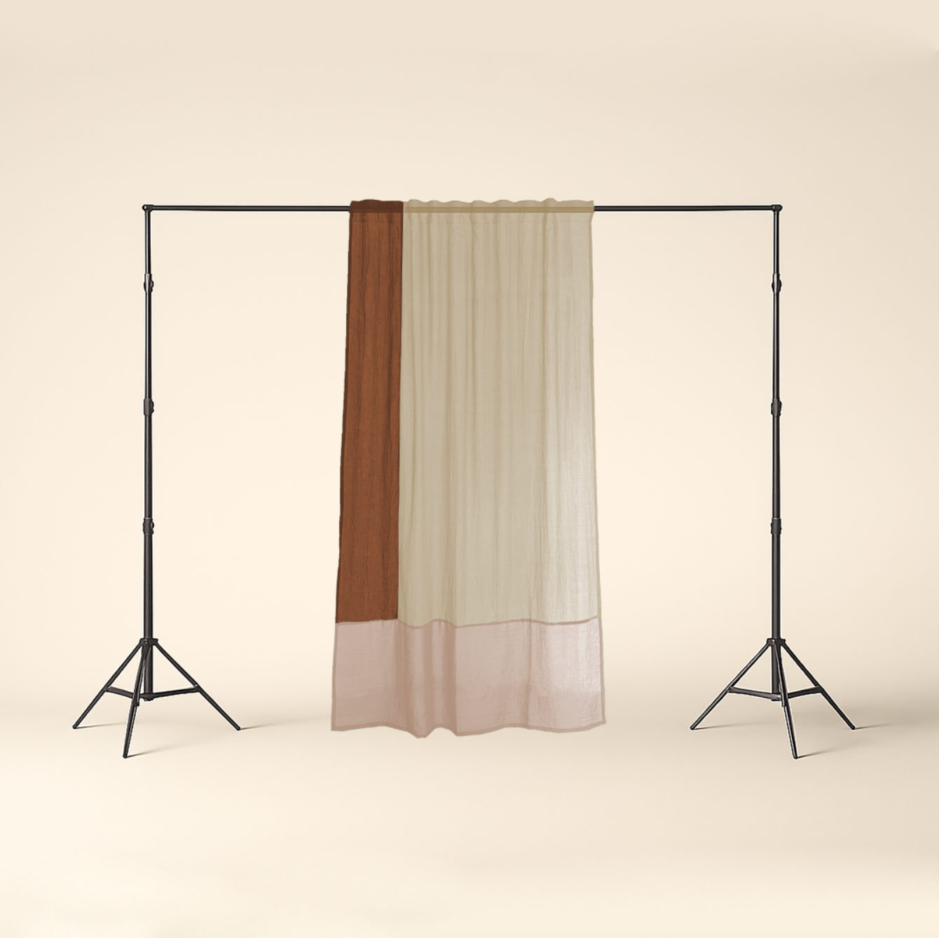 Modern Window Curtains BUTTER CARAMEL 4 Designer Window Drapes in 6 Unique Styles