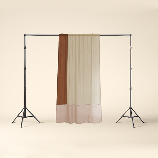 Modern Window Curtains BUTTER CARAMEL 4 Designer Window Drapes in 6 Unique Styles