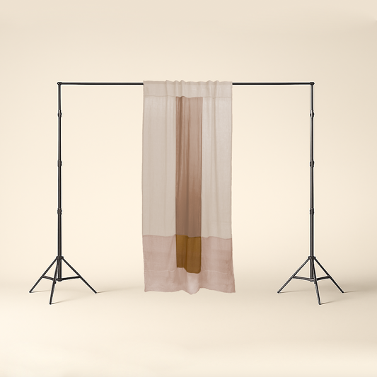 Modern Window Curtains - CARAMEL LATTE 1 Designer Window Drapes in 6 Unique Styles