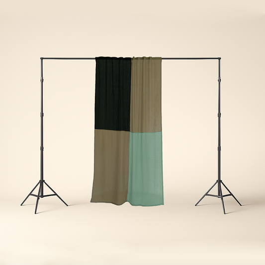 Modern Window Curtains - FOREST HAZE 3 Designer Window Drapes in 6 Unique Styles
