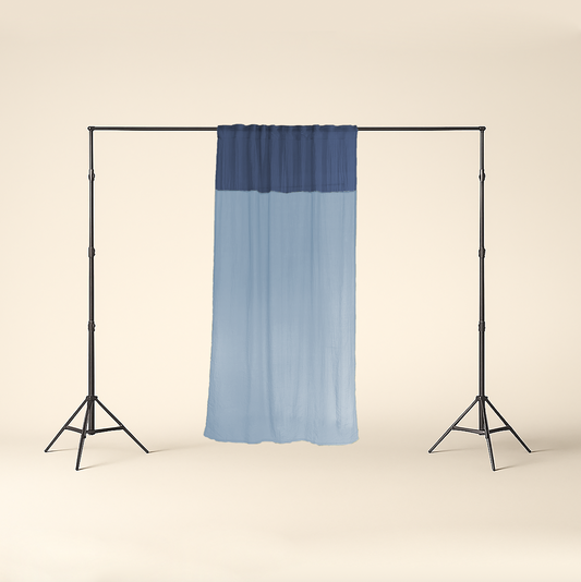 Modern Window Curtains - BLUE FROSTING 5 Designer Window Drapes in 6 Unique Styles
