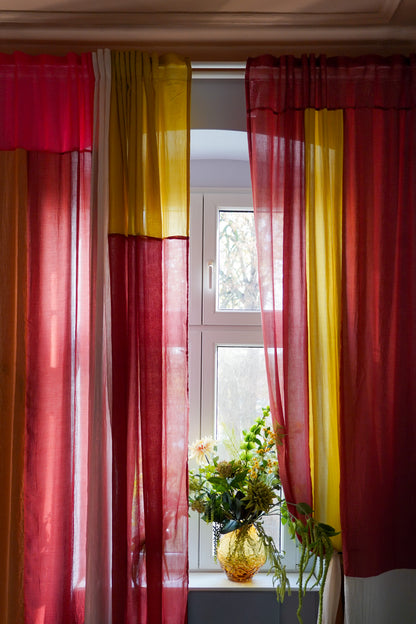 Modern Window Curtains - CANYON POP 4 Designer Window Drapes in 6 Unique Styles