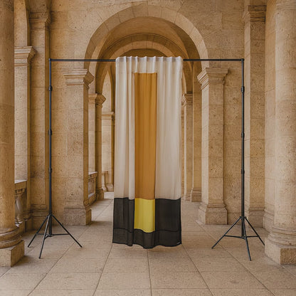 Modern Window Curtains - BUTTER CARAMEL 1 Designer Window Drapes in 6 Unique Styles