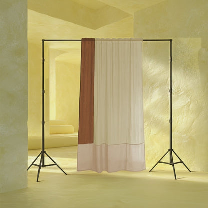 Modern Window Curtains BUTTER CARAMEL 4 Designer Window Drapes in 6 Unique Styles
