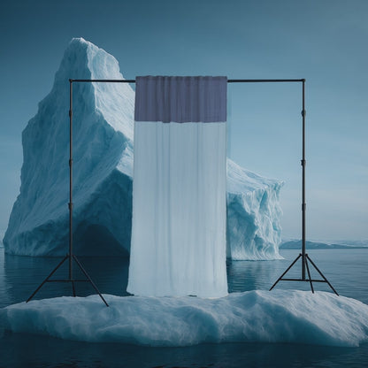 Modern Window Curtains - BLUE FROSTING 5 Designer Window Drapes in 6 Unique Styles