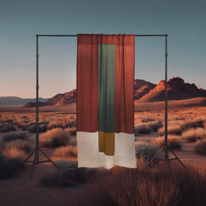 Modern Window Curtains - CALIFORNIA VINTAGE 1 Designer Window Drapes in 6 Unique Styles