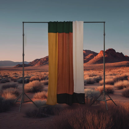 Modern Window Curtains - CALIFORNIA VINTAGE 2 Designer Window Drapes in 6 Unique Styles