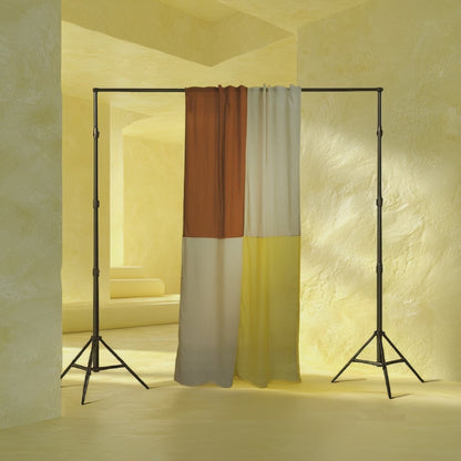 Modern Window Curtains BUTTER CARAMEL 3 Designer Window Drapes in 6 Unique Styles